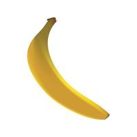 Ripe banana illustration vector