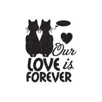 cat lover t-shirt design vector