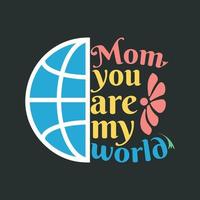 Mom lover t-shirt designer vector