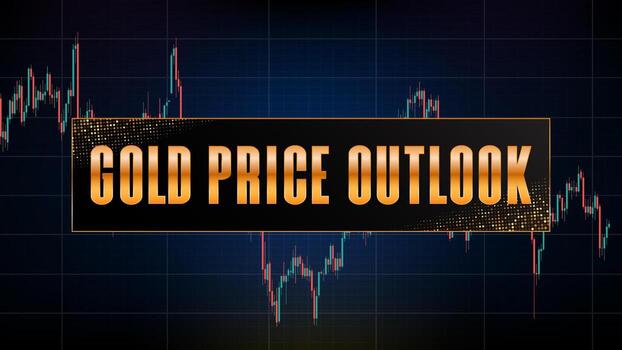 abstract futuristic technology background of gold online futures and market graph volume indicator vector