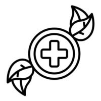 Complementary Medicine Line Icon vector