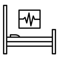 Medical Supervision Line Icon vector