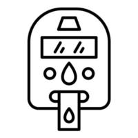 Glucometer Line Icon vector