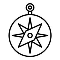 Compass Line Icon vector