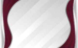 blank qatar flag background design template vector