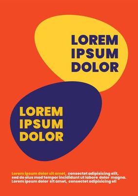 Free form poster template infographic