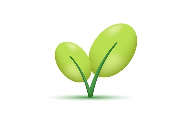 illustration icon 3d leaf tree plant ecology bio natural isolated on background