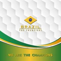 abstract background brazil flag, world cup qatar 2022, vector illustration and text, perfect color combination.