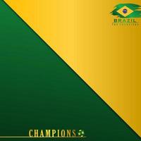 fondo abstracto bandera de brasil, copa del mundo qatar 2022, ilustración vectorial y texto, combinación de colores perfecta. vector