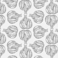 Garlic pattern wallpaper. Pattern. Garlic symbol vector. vector