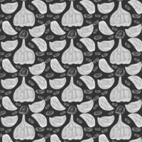 Garlic pattern wallpaper. Pattern. Garlic symbol vector. vector