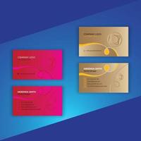 professional unique modern luxury custom business cards or visiting card design vector