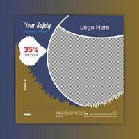 Social media CORPORATE post , facebook, instagram banner, ads or social media cover design vector