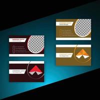 professional unique modern luxury custom business cards or visiting card design vector