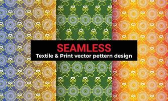 seamless textile repeat fabric vector watercolor or Geometric modern unique pattern design