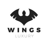 Luxury Freedom Wing Logo Template vector