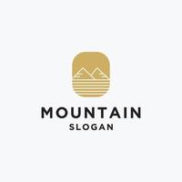 logotipo de forma de montaña abstracta vector