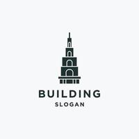 Diseño de ilustración de vector de plantilla de logotipo de edificio