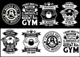 Gym fitness workout strong Crossfit vector design for print