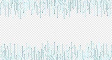 Circuit board electronics digital technology banner. Abstract technology background. Tech futuristic circuit board abstract banner. Vector illustration