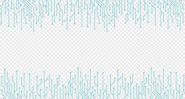 Circuit board electronics digital technology banner. Abstract technology background. Tech futuristic circuit board abstract banner. Vector illustration