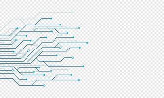 Circuit board electronics digital technology banner. Abstract technology background. Tech futuristic circuit board abstract banner. Vector illustration