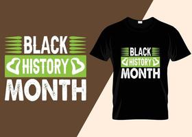 Black History Month T-shirt Design vector