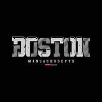 tipografía de ilustración de boston. perfecto para el diseño de camisetas vector