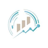 economic tech sale graph search engine optimization seo logo vector icon logotype