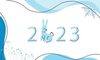 Winter abstract background with numbers of the year vector