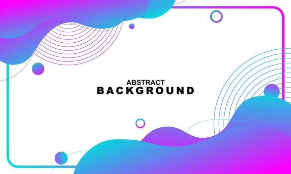 Gradient wave abstract banner template. Gradient abstract fluid background vector