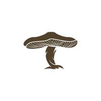 Mushroom vector logo illustration template