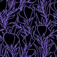 purple graphic pattern on black background, seamless pattern, texture, design photo