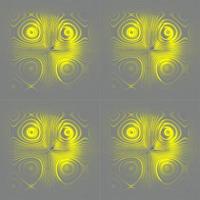 geometricseamless gray yellow symmetrical abstract pattern tile, texture, design photo