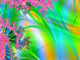 abstract bright multicolor linear pattern, color graphics, background, design photo