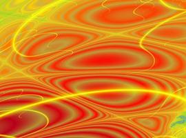 yellow-orange abstract background of bright lines and color spots, background, design photo