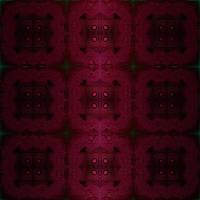seamless dark red symmetrical pattern of squares, tile, texture, design photo