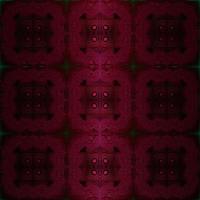 seamless dark red symmetrical pattern of squares, tile, texture, design photo