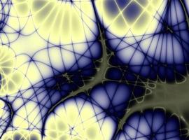 abstract blue-yellow background of lines and swirls, bright contrast pattern, design, graphics photo