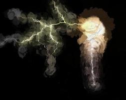 Digital Illustration Energetic Lights Electric Background photo