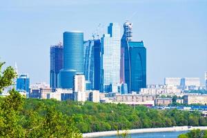 panorama of new Moscow City photo