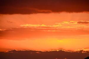 Colourful sky at sunset photo