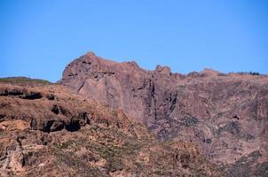 Rocky landscape on the Canary Islands photo