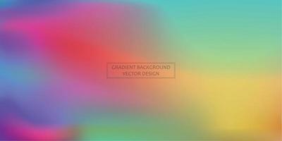 Panoramic web template multicolor gradient background, stylish design element - Vector