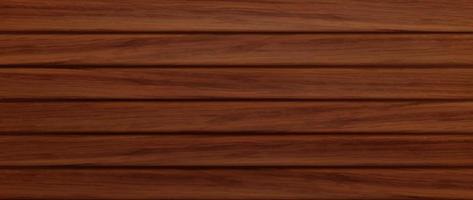 Wooden background, texture of brown wood planks vector