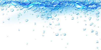 Fondo abstracto de agua hirviendo con burbujas de aire vector