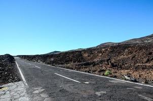 Rocky landscape on the Canary Islands photo