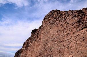 Rocky shoreline in summer photo