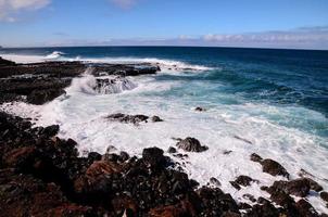 Rocky landscape on the Canary Islands photo