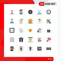 Set of 25 Modern UI Icons Symbols Signs for finance vip real value diamond Editable Vector Design Elements